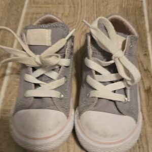 🔵Converse Gray and White High-Top Sneakers